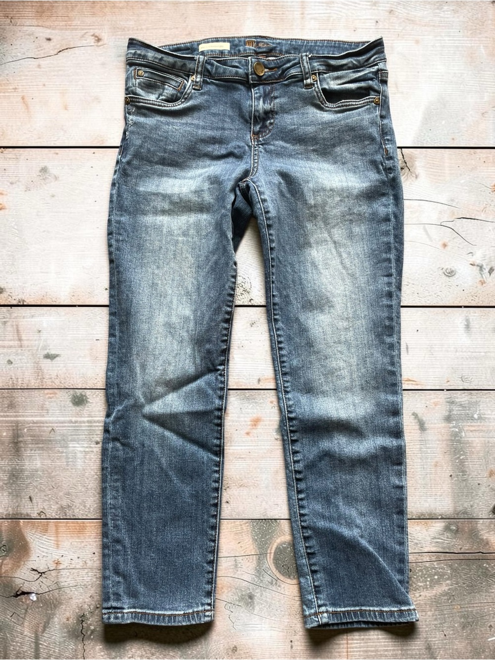 Kut from the Kloth Women’s Ankle Straight Leg Medium Blue Jeans Size 6